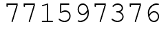 Число 771597376.