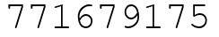 Число 771679175.