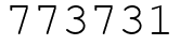 Число 773731.