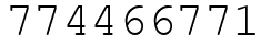 Число 774466771.