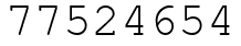 Число 77524654.