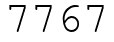 Число 7767.