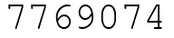 Число 7769074.