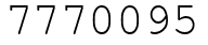 Число 7770095.