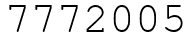 Число 7772005.