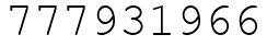 Число 777931966.