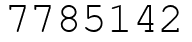Число 7785142.
