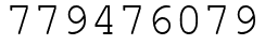 Число 779476079.