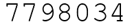 Число 7798034.