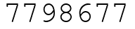 Число 7798677.