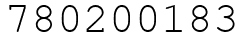 Число 780200183.