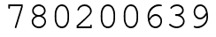 Число 780200639.