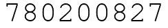 Число 780200827.