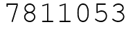 Число 7811053.