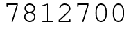 Число 7812700.