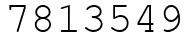 Число 7813549.