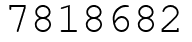 Число 7818682.