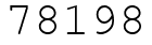 Число 78198.