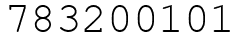 Число 783200101.