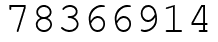 Число 78366914.