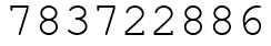 Число 783722886.