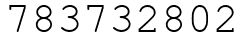Число 783732802.