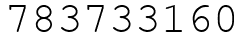 Число 783733160.