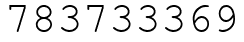 Число 783733369.