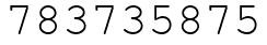 Число 783735875.