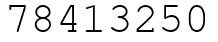 Число 78413250.