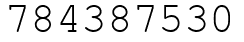 Число 784387530.