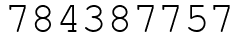 Число 784387757.