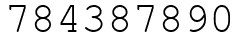 Число 784387890.