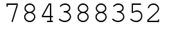 Число 784388352.