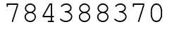 Число 784388370.