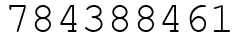 Число 784388461.