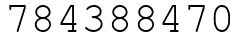 Число 784388470.
