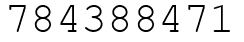 Число 784388471.