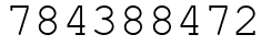 Число 784388472.