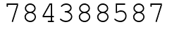 Число 784388587.