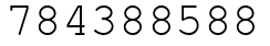 Число 784388588.