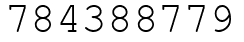 Число 784388779.