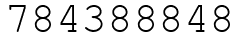 Число 784388848.