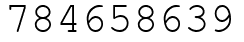 Число 784658639.