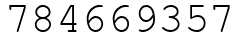 Число 784669357.