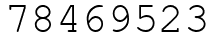 Число 78469523.