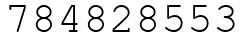Число 784828553.