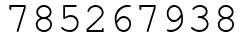 Число 785267938.