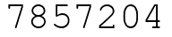 Число 7857204.
