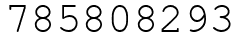 Число 785808293.